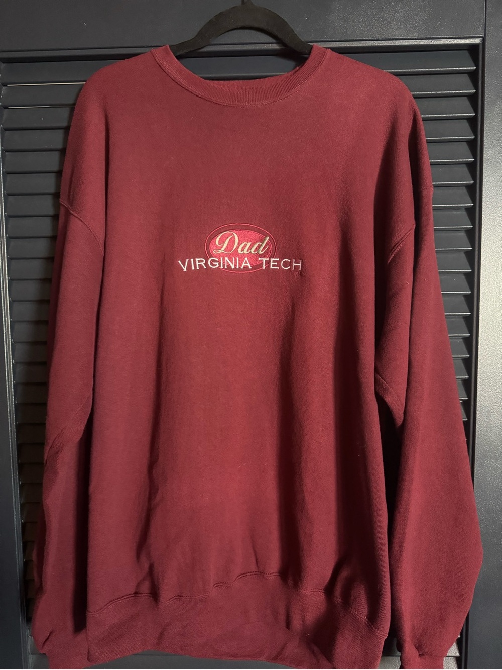 Vintage Oarsman Virginia Tech Dad Sweatshirt USA Made XL